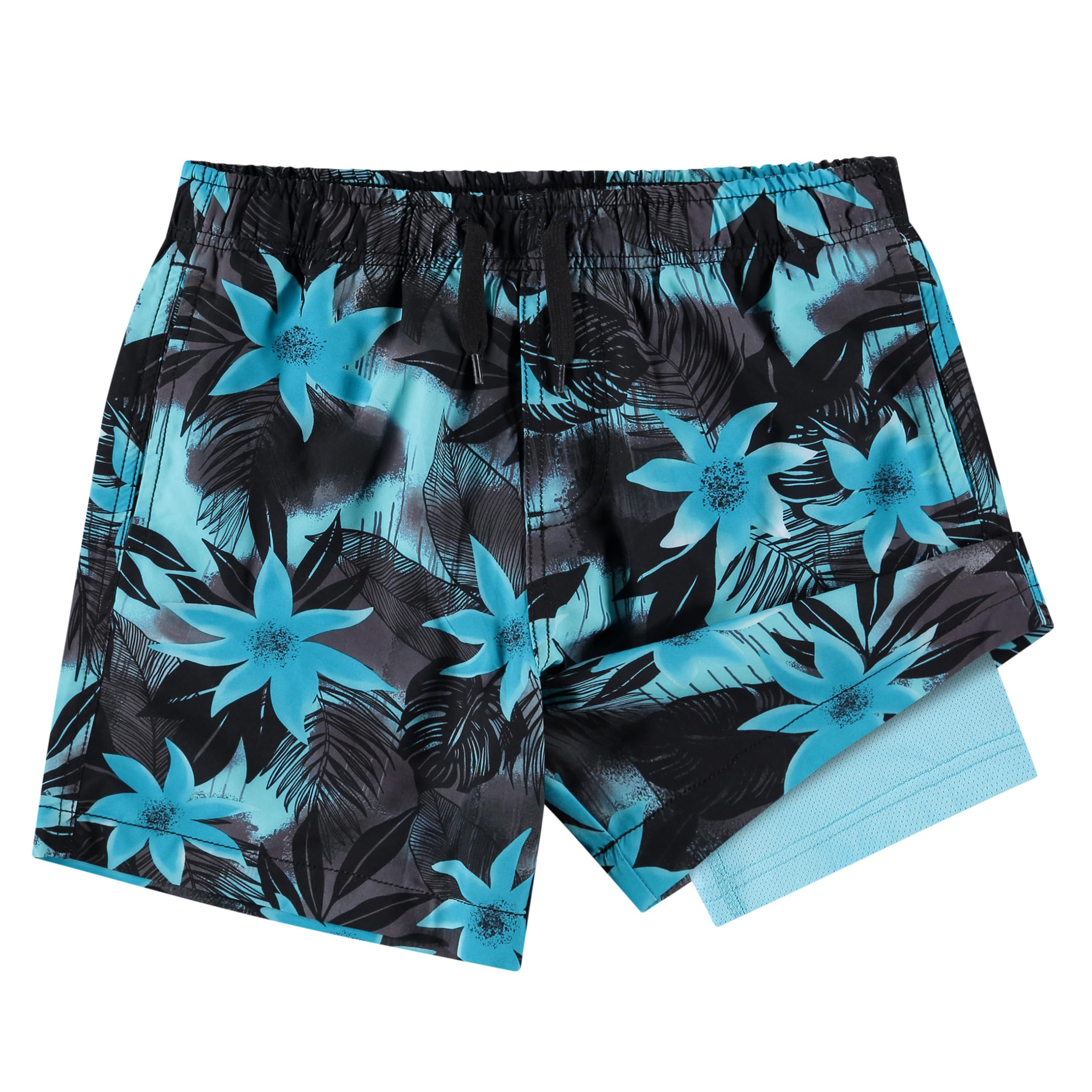 Kanu Surf Quest Boys Swim Trunks with Compression Liner Quick Dry Stretch Swimsu
