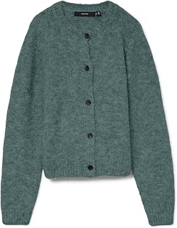Vero Moda Vmnovah LS O-Neck Button Cardi Ga Noos Vmnovah LS O-Neck Button Cardi Ga Noos Women's (Pack of 1)