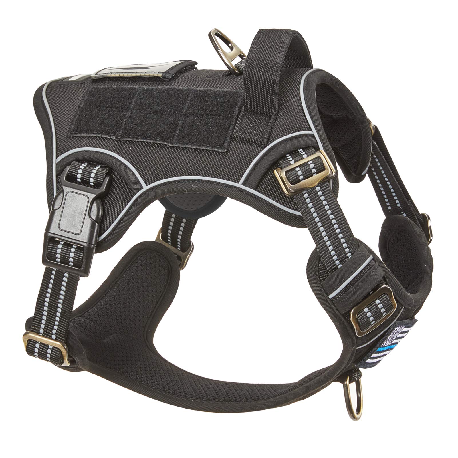 BUMBIN Tactical Dog Harness for Small Dogs No Pull, Famous TIK Tok No Pull Puppy