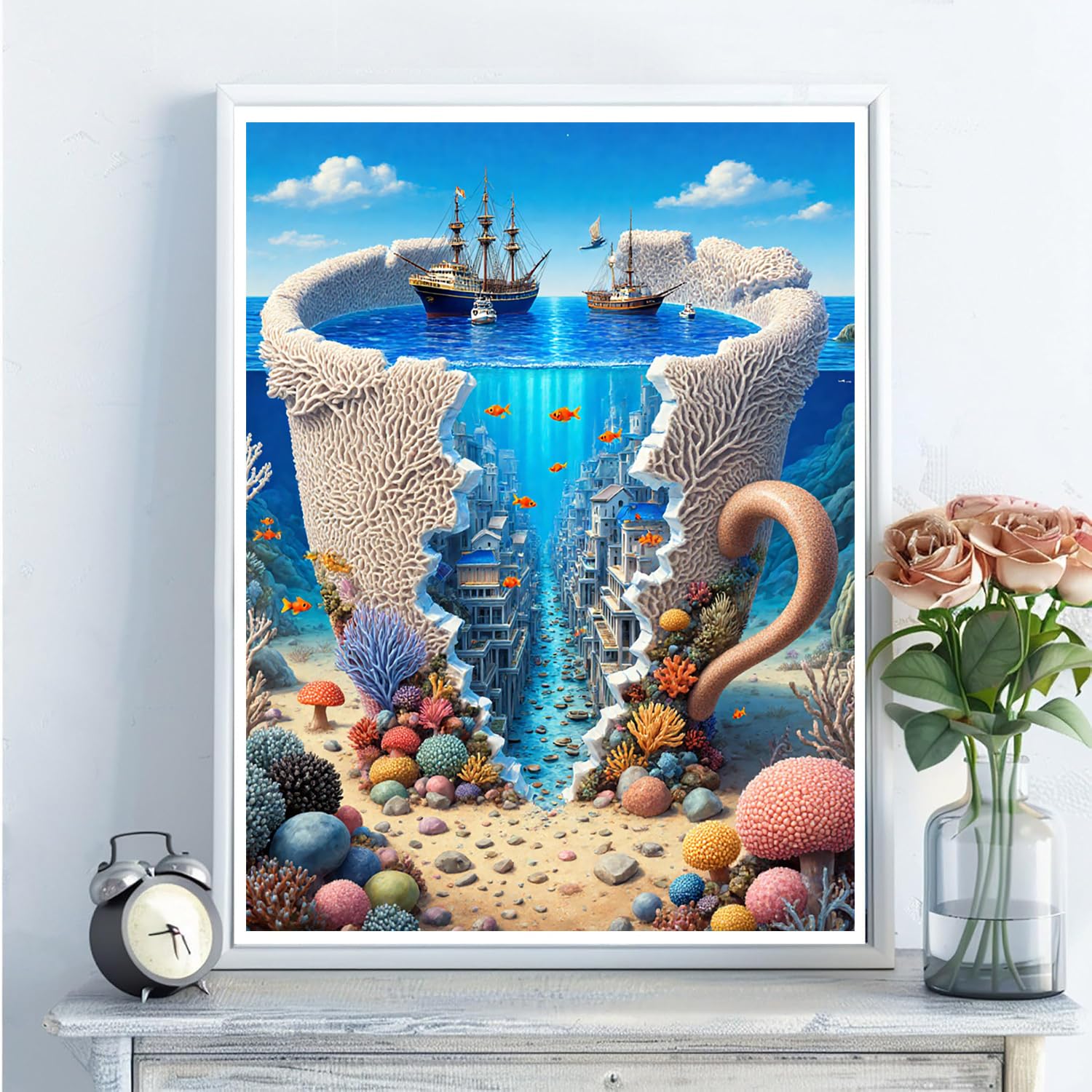 5D Diamond Art Kits for Adults - DIY Landscape Diamond Painting Kits Full Round 