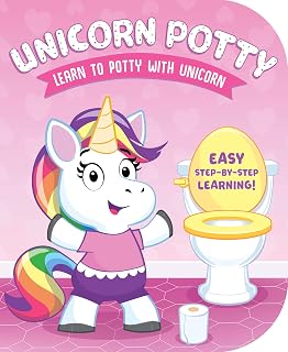 Unicorn Potty Board Book – Joyful Potty Training for Toddlers Ages 1+ | Step-by-Step Potty Routine with Magical Rhymes & Encouraging Illustrations