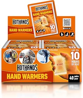 HotHands Hand Warmers - 40 Pairs | 10 Hours of Heat, Air Activated, Ready to Use