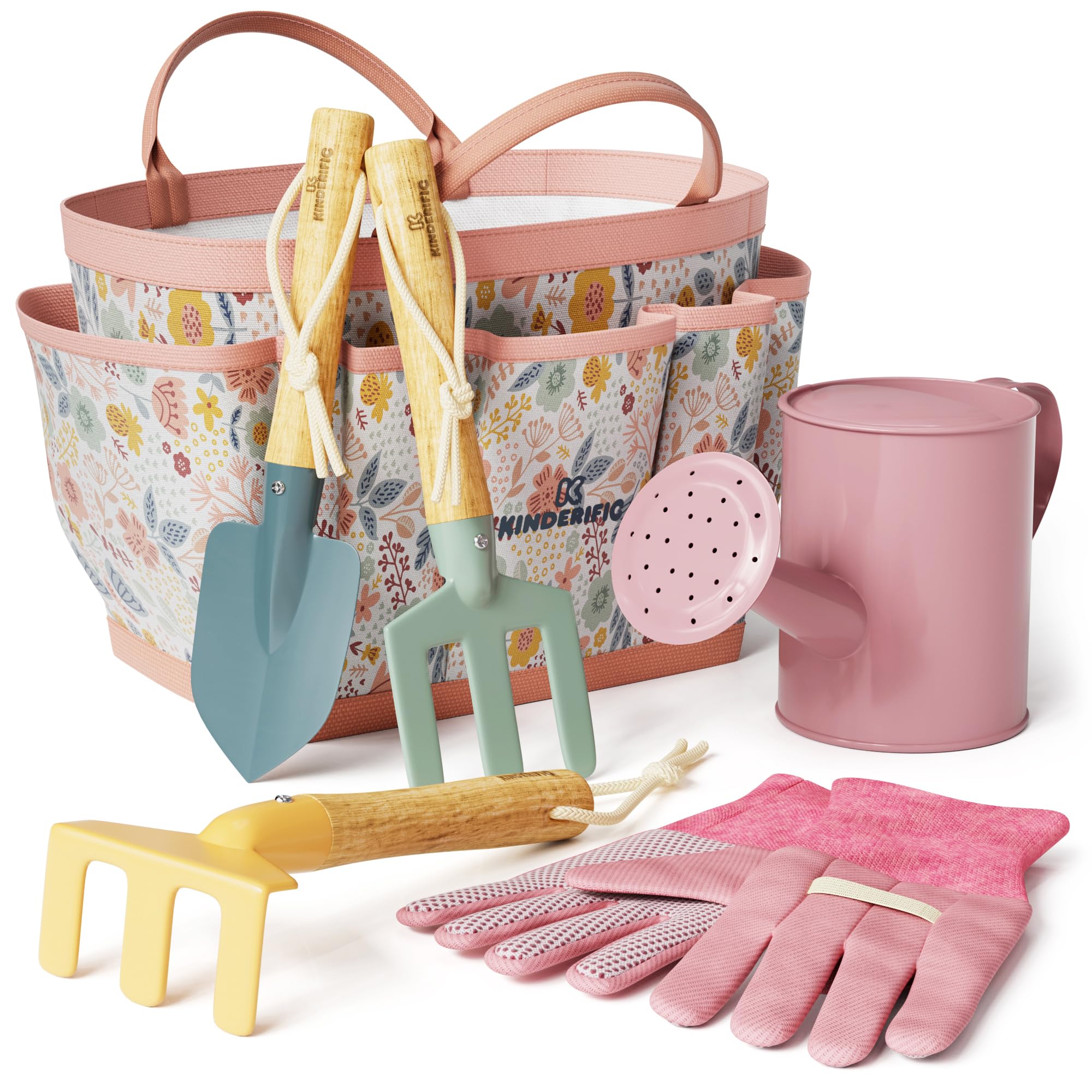 Gardening Set, Tool Kit, for Kids, STEM, Includes Tote Bag, Spade, Watering Can,