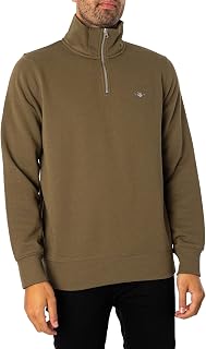 GANT Mens Half Zip Sweatshirt Long Sleeve Cotton