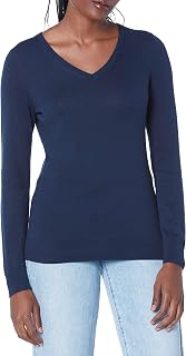 Amazon Essentials Damen Leichter Langarm-Pullover Mit V-Ausschnitt