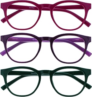 OPULIZE BLU Reading Glasses for Men and Women, UV Protection – Multipack Color & Magnification
