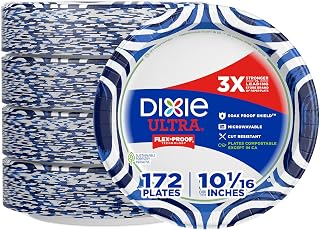 Dixie Ultra Large Paper Plates, 10 Inch, Heavy Duty Disposable Plates
