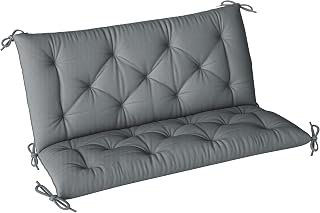 Outsunny 2 Seater Bench Pad Garden Swing Chair Cushion 98x100cm Dark Grey