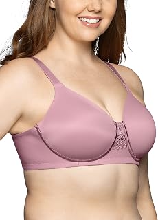 Vanity Fair Women's Full Figure Beauty Back Smoothing Bra, 4 Way Stretch Fabric, Lightly Lined Cups Up to H Bra (Pack of 1)