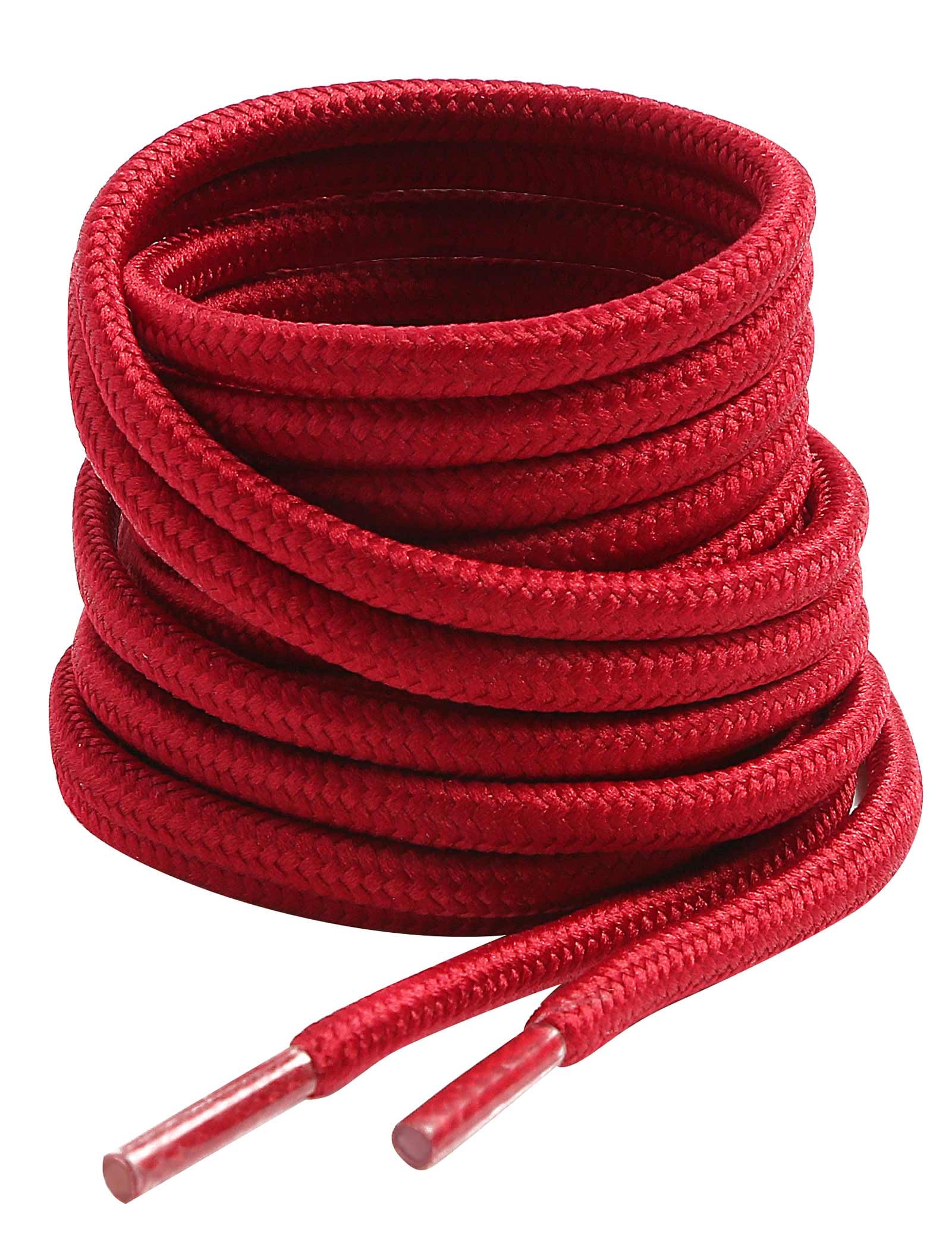 VSUDO Round Shoe Laces, Diameter 4 mm for Work Shoes, Shoelaces for Hiking/Safet
