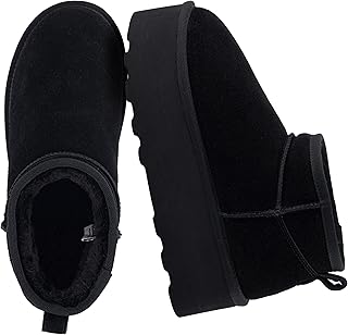 CUSHIONAIRE Women's Hippie Genuine Suede Pull-On Platform Boots + Memory Foam