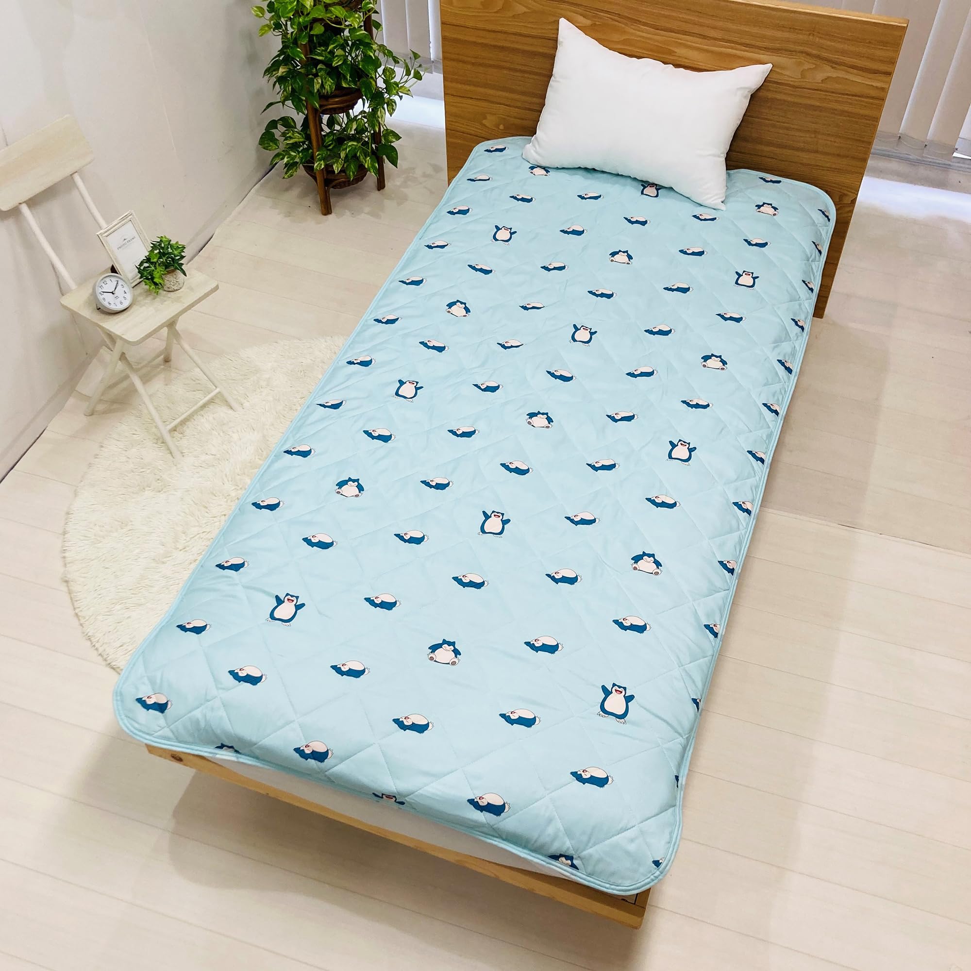 MORIPiLO Pokemon Bed Pad, Single (For Sleeping, Mildew, All Year), Summer, Winte