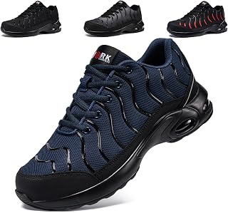 LARNMERN Steel Toe Cap Trainers Men Women Safety Trainers Work Safety Shoe