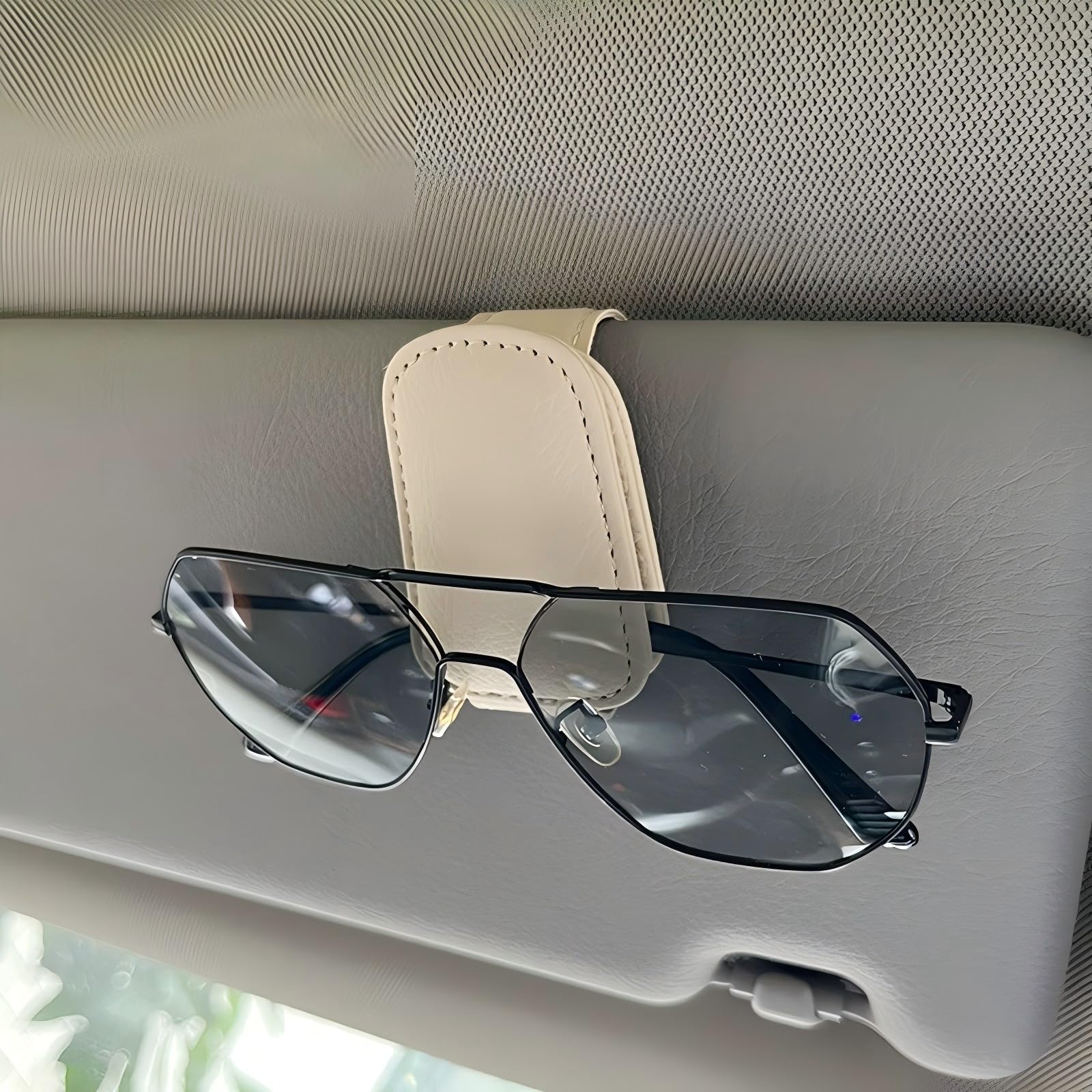 Car Glasses Clip, Glasses Holder, Sunglasses, Car Sunglasses Clip, Multifunction