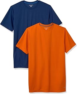 Amazon Essentials Men's Moisture Wicking Performance Tech Running Gym T-Shirt (Available in Big & Tall), Pack of 2