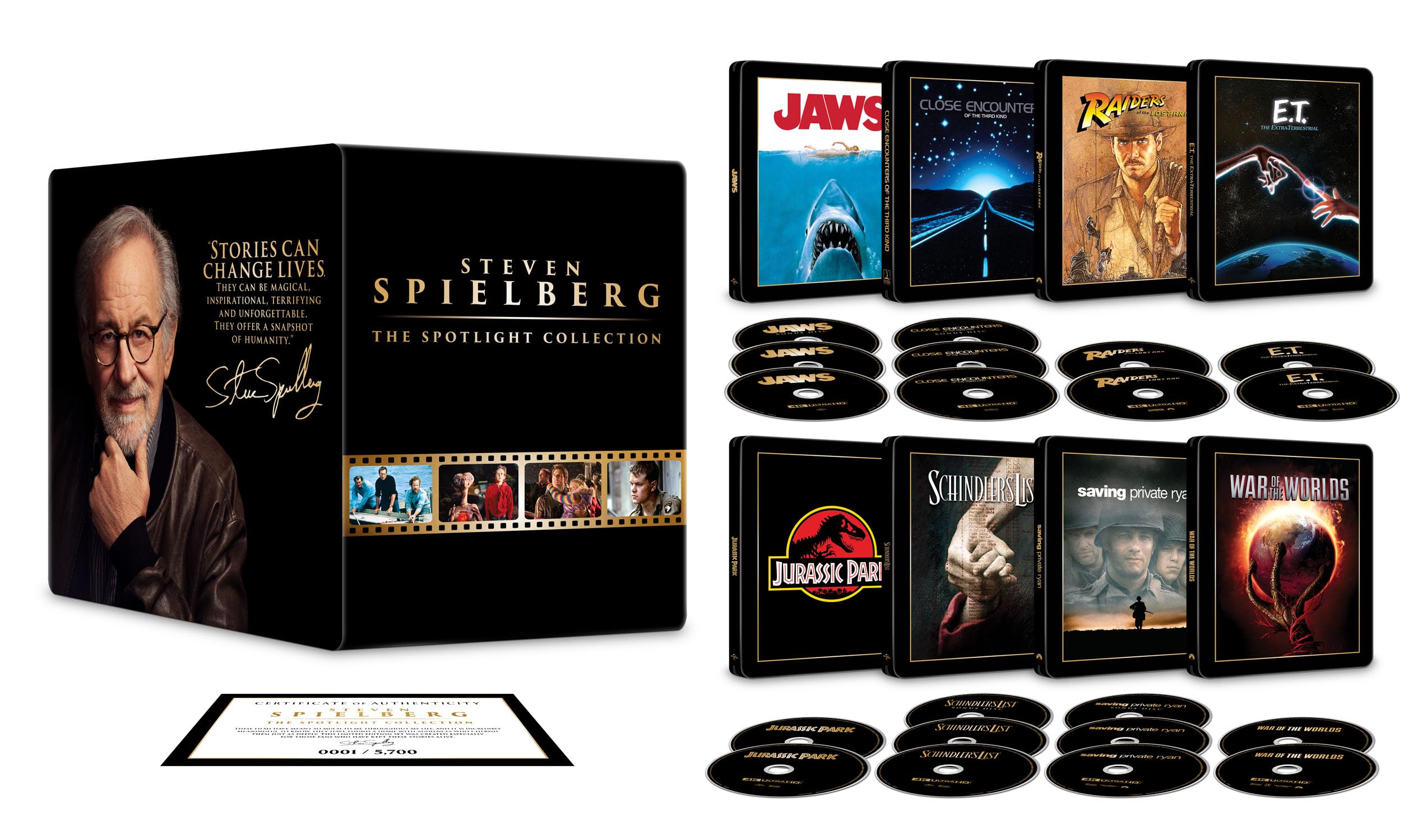 Steven Spielberg: The Spotlight Collection - Limited Edition Steelbook Library C