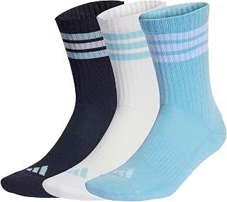adidas 3-Stripes Cushioned Crew Socks 3 Pair Pack