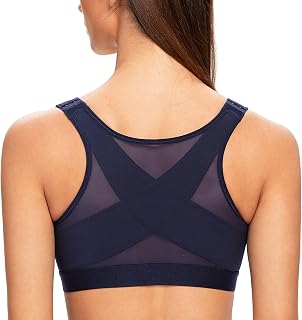 MELENECA Women's Bra Front Posture Closure without Underwire
