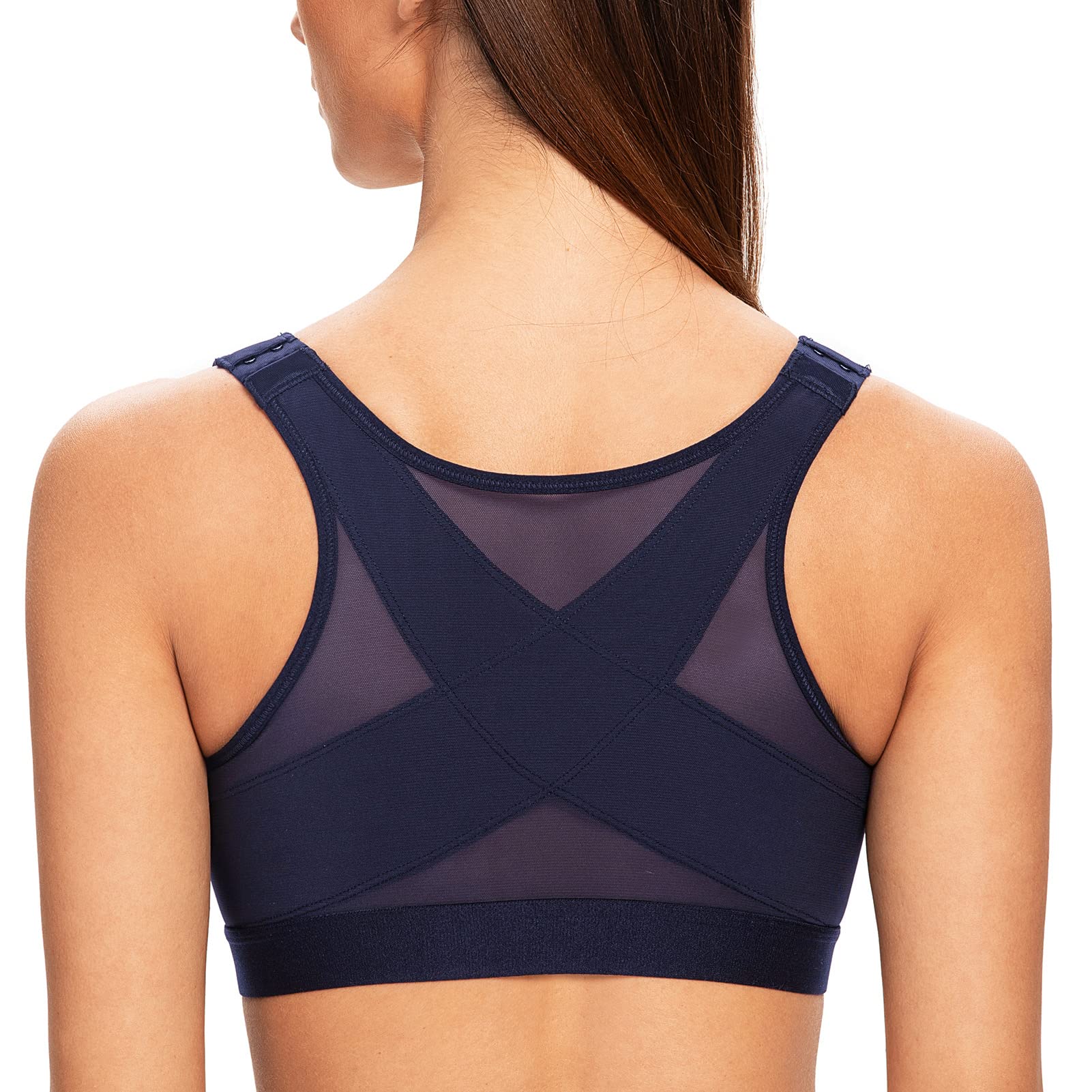 MELENECA Women's Bra Front Posture Closure without Underwire