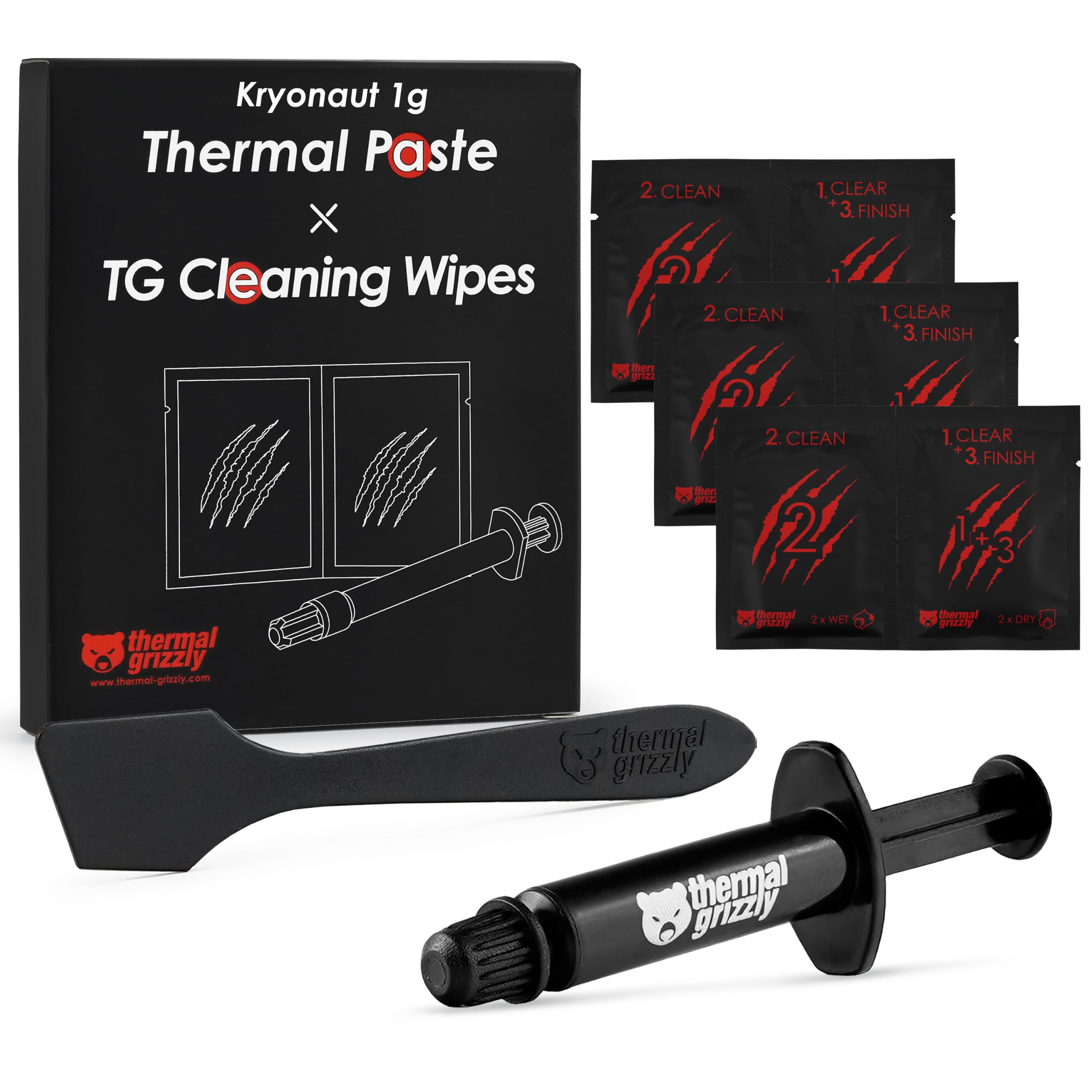 Thermal Grizzly Kryonaut - 1 Gram - Extremely High Performance Thermal Paste + 1