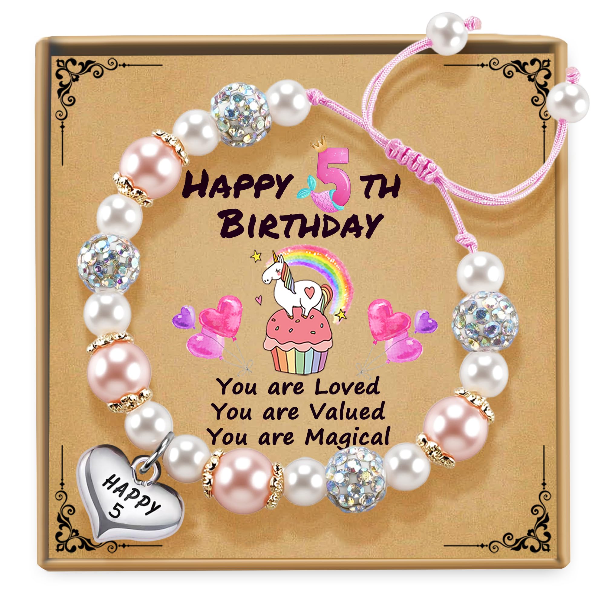 Sereney Birthday Gifts for Girls, 1-10 Year Old Girl Birthday Bracelet Gift | Ad