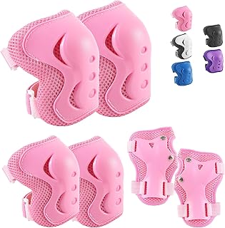 Knee Pads for Kids/Youth， 4-10 Years Protective Gear Set | Knee Pad Elbow Pads Guards for Roller Skates Cycling BMX Bike Skateboard Inline Skatings Scooter Riding Sports