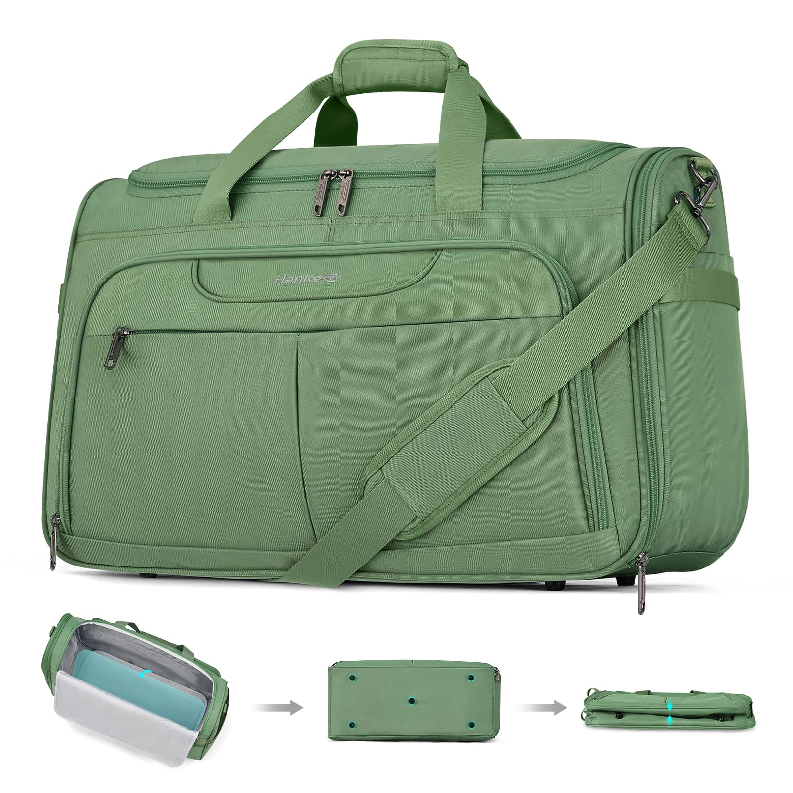 Hanke Ryanair Cabin Bags 55x40x20cm with Laptop Compartment Carry on Suitcase Fo