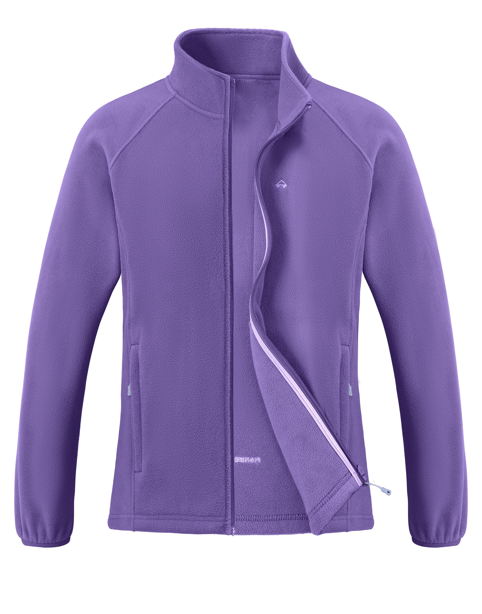 Pioneer Camp Women's Fleece Jacket Lightweight Zip Up Collar Warm Jacket Winter 