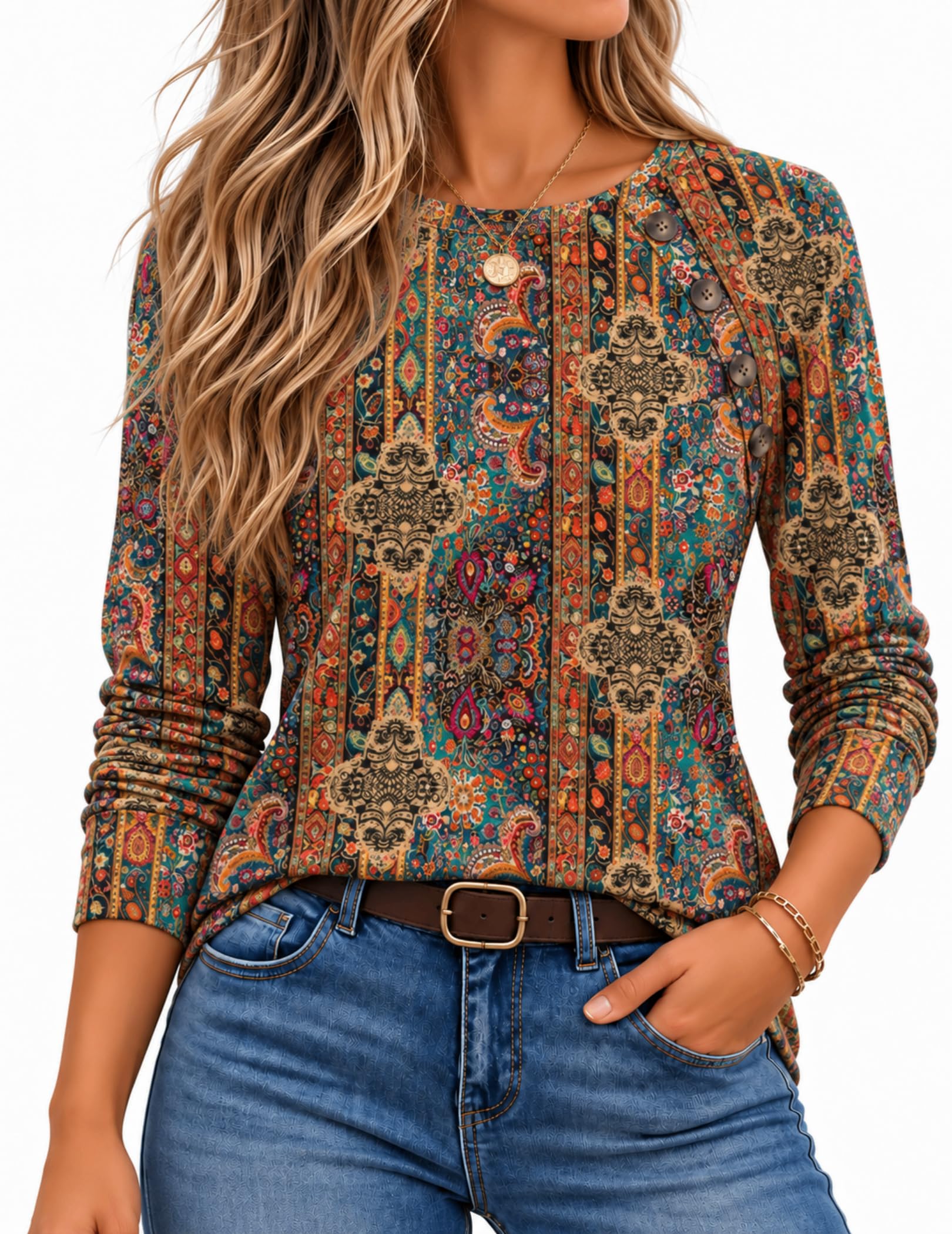 Zeagoo Women Casual Long Sleeve Shirts Autumn Fashion Sweaters Winter Clothes Dr