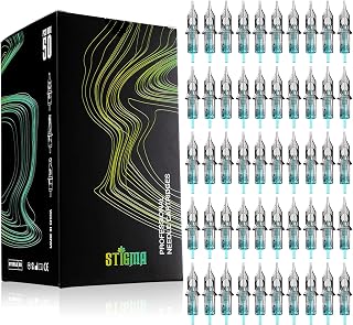 STIGMA 50Pcs Tattoo Cartridges Needles Disposable Mixed #10 Bugpin Round Liner Cartridge 3RL 5RL 7RL 9RL 11RL EN02B-50KIT-R
