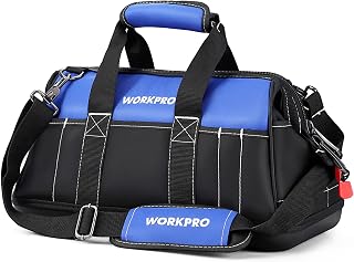 WORKPRO 40 MM Wide Mouth Tool Bag with Waterproof Molded Base