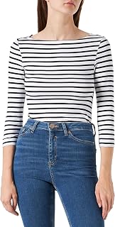 Amazon Essentials Women's Slim-Fit 3/4-Sleeve Boat-Neck T-Shirt