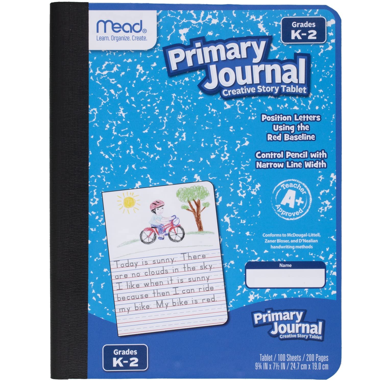 Mead Primary Journal Creative Story Tablet Composition Notebook, 7.5" x 9.75", G