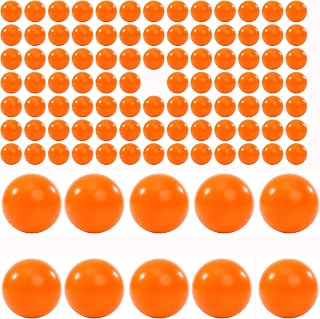 Lambid 100 X 68 Cal. Nylon Paintballs Projectiles 68 Caliber Solid Plastic Ammo Fit for Byrna SD, Salt Supply S2 and Secure 68P Less Lethal Balls for Target Practice and Home Defense