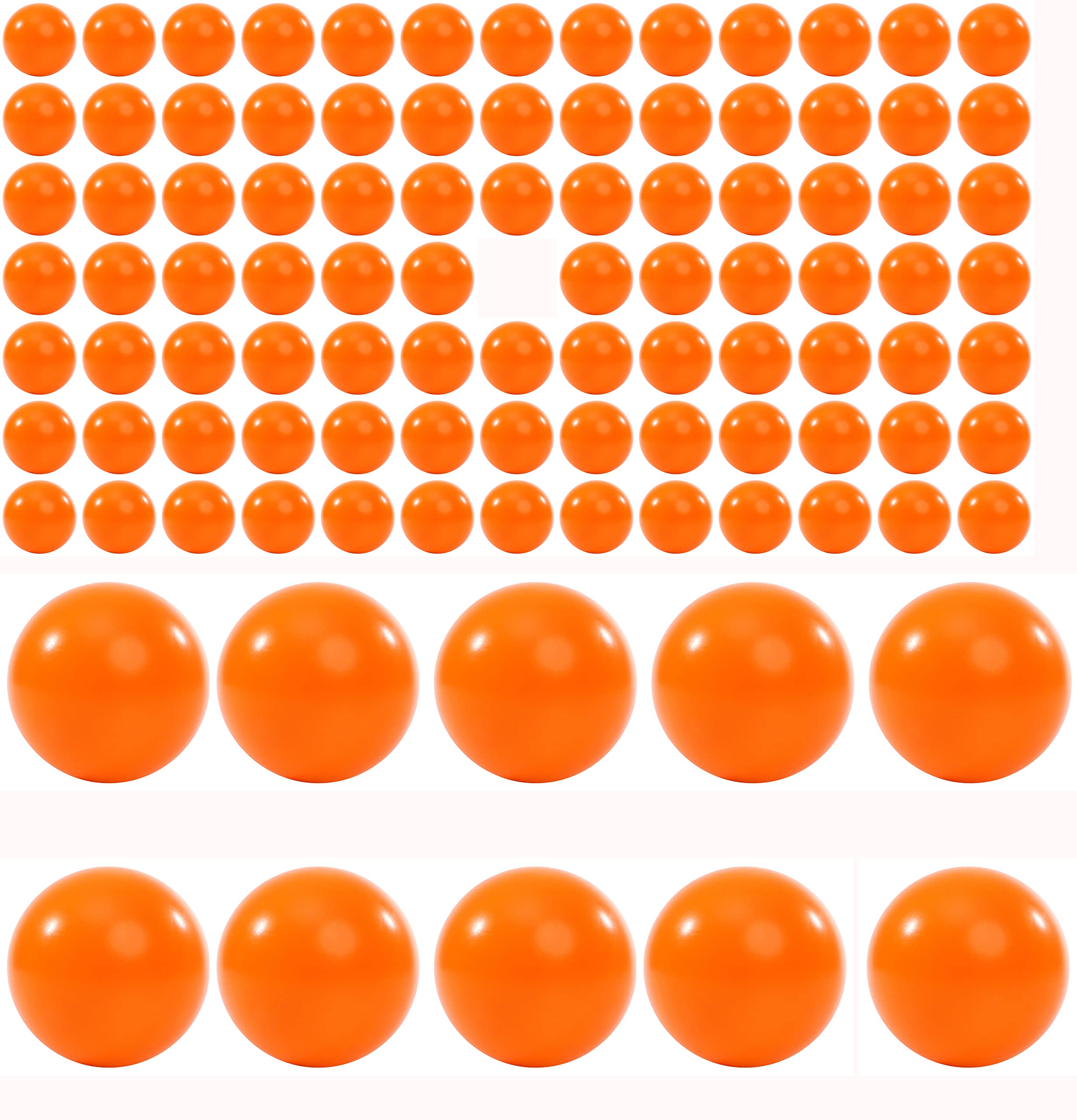 Lambid 100 X 68 Cal. Nylon Paintballs Projectiles 68 Caliber Solid Plastic Ammo 