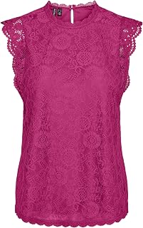 PIECES Sleeveless Top PCOLLINE Lace