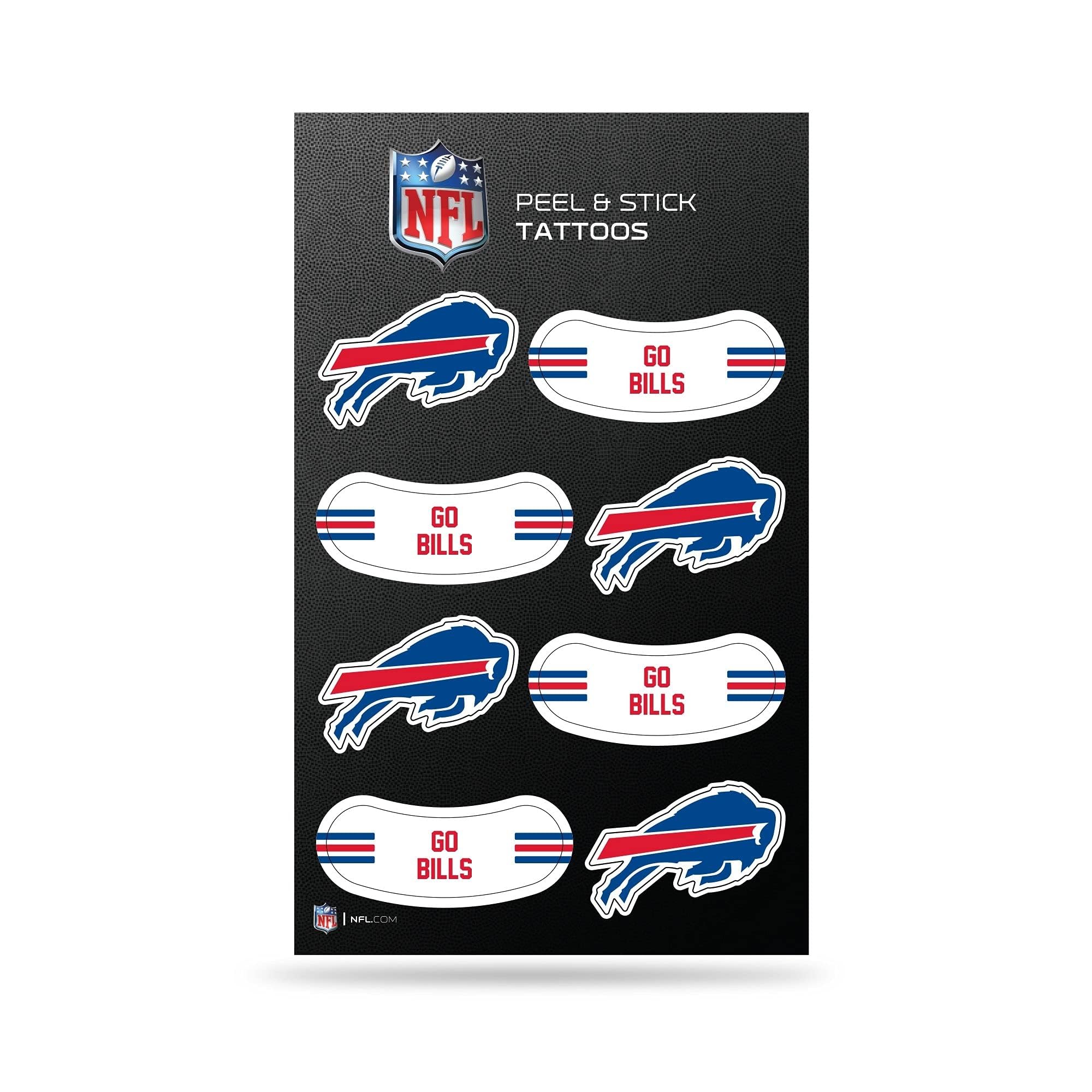 Rico Industries NFL Footbal Peel &amp; Stick Temporary Tattoos - Eye Black - Gam