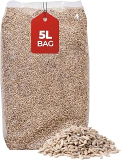Beewarm 5L Bag, Sunflower Hearts, Bird Seed, Bird Food, Sunflower Seeds, Sunflower Hearts Bird Food, Wild Bird Food, Bird Feed, Bird Seeds for Small Garden Birds, Sunflower Seeds Birds, Birdseed