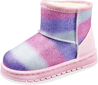 Kids Girls Sequin Snow Boots Comfortable Durable Outdoor Shoes