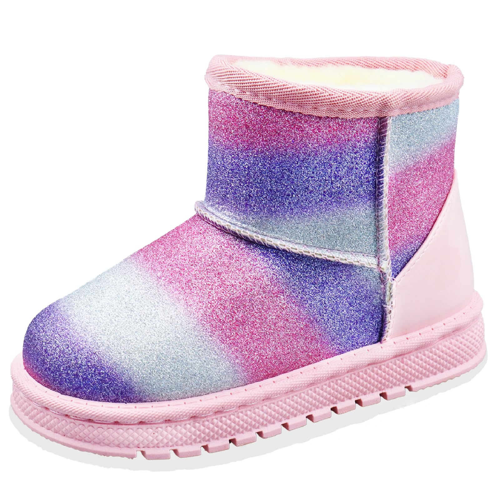 Kids Girls Sequin Snow Boots Comfortable Durable Outdoor Shoes