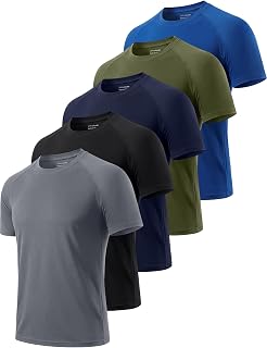 Cimic 1, 3, 5 or 7 Pieces Men's Functional Short Sleeve Sports T-Shirt