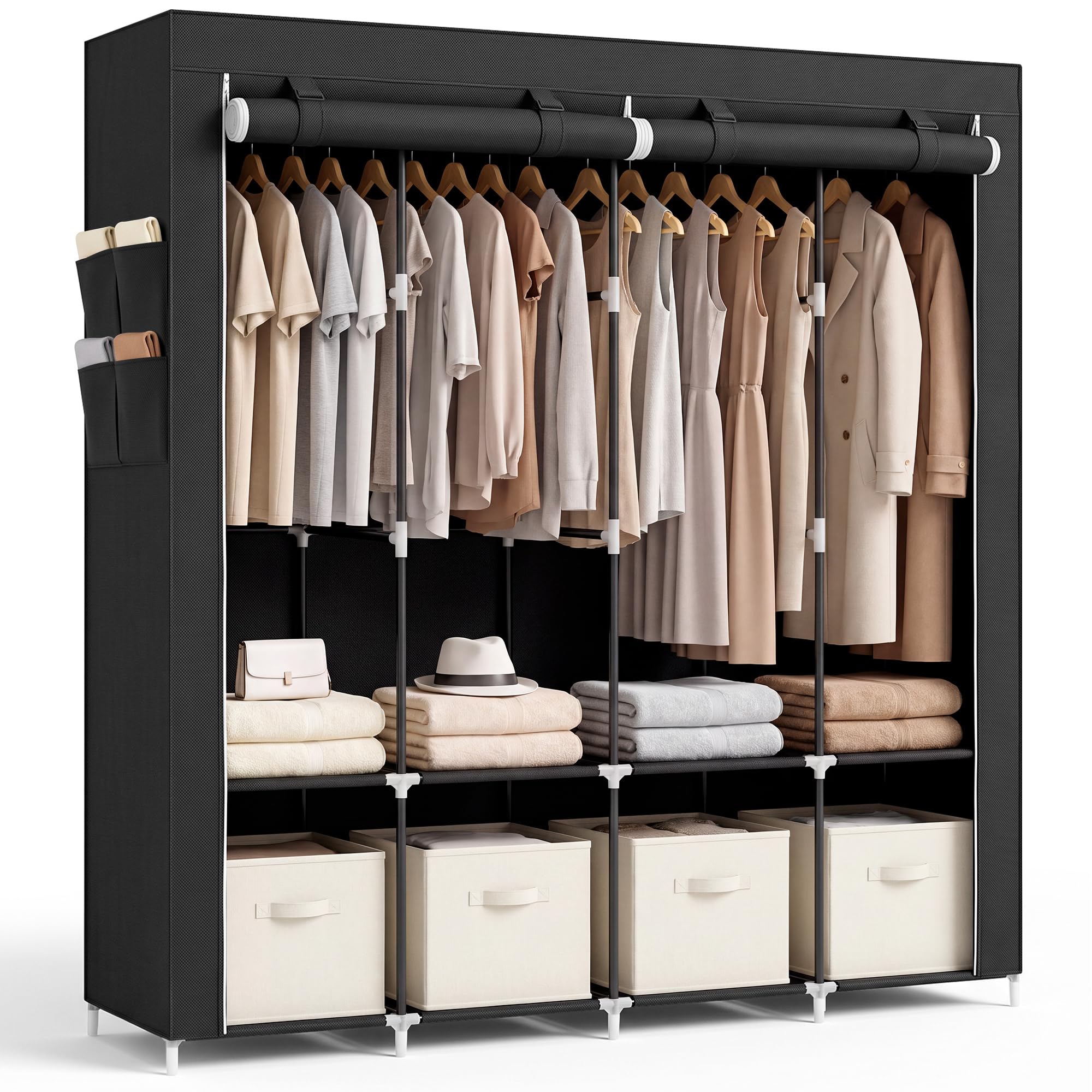 JUPPLIES Foldable Fabric Storage Cabinet