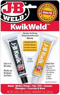 J-B Weld 8276 KwikWeld Quick Setting Steel Reinforced Epoxy - Dark Grey 2 oz