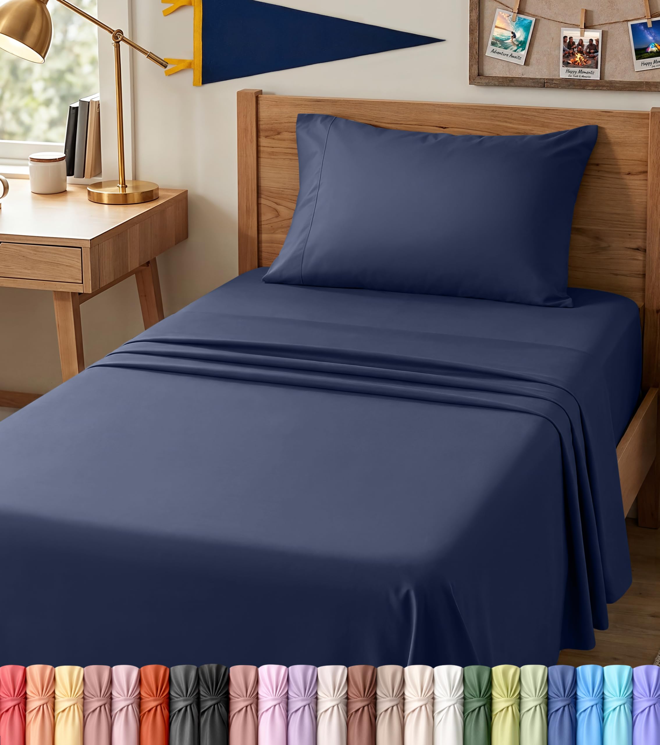 Utopia Bedding Twin XL Sheets - 3 Piece Bedding - Brushed Microfiber - Shrinkage