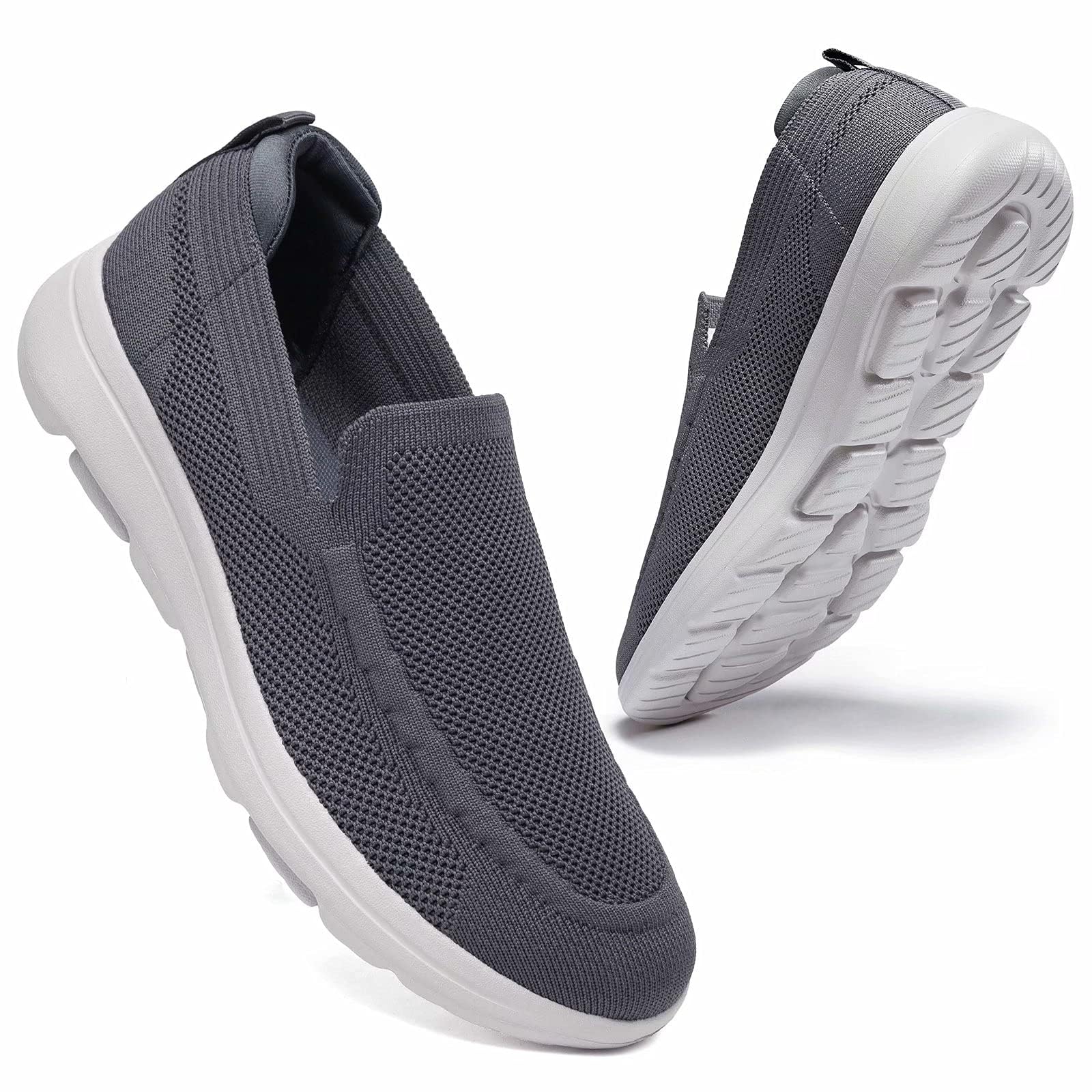 konhill Men's Slip-On Sports Shoes – Lightweight, Breathable and Comfortable for