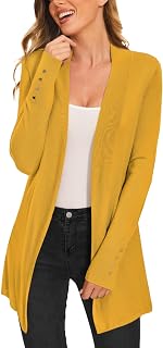 Women's Open Front Long Cardigan Sweaters Dressy Casual