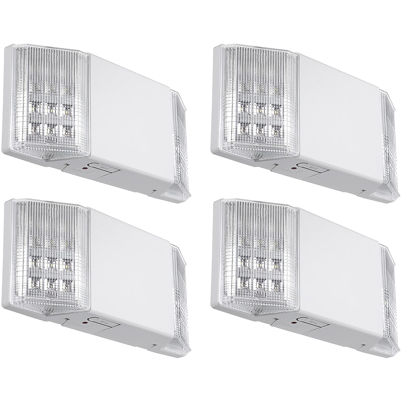 TORCHSTAR 4-Pack LED Emergency Lighting with Battery Backup White | Commercial E