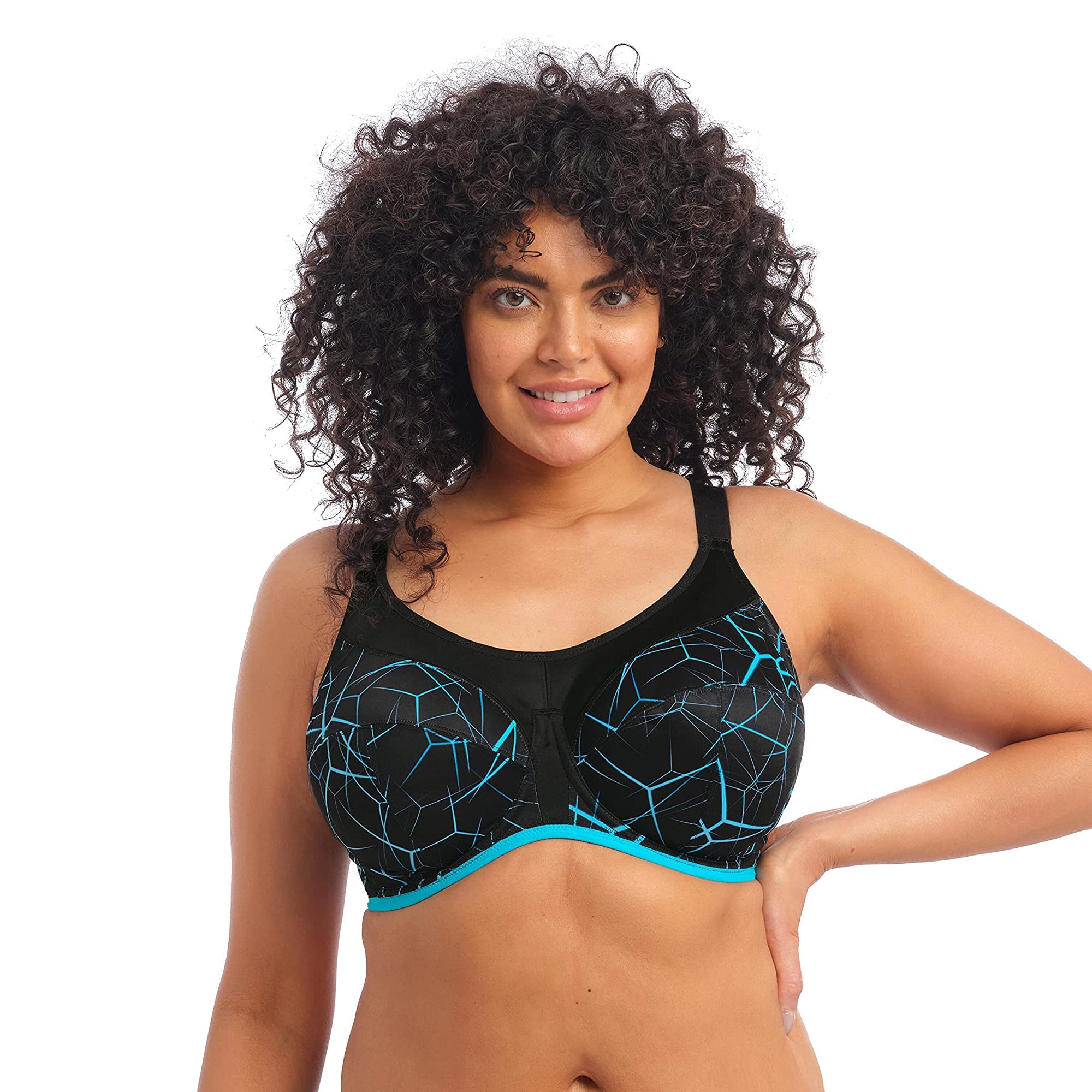 Elomi Morgan Women's Underwire Banded Bra with Stretch Lace Bra (Pack of 1)