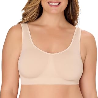 Bali Womens Wireless Bralette Bra, One Smooth U Bras for Women, Seamless Bralettes, No-Bulge, Smoothing, Pullover