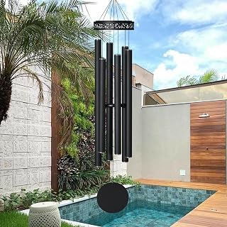 Large Outdoor Wind Chimes with Deep Tone, 48 Inch Extra Large Wind Chimes Outdoor Space Commemorative Wind Chimes for Garden, Yard, Patio and Lawn